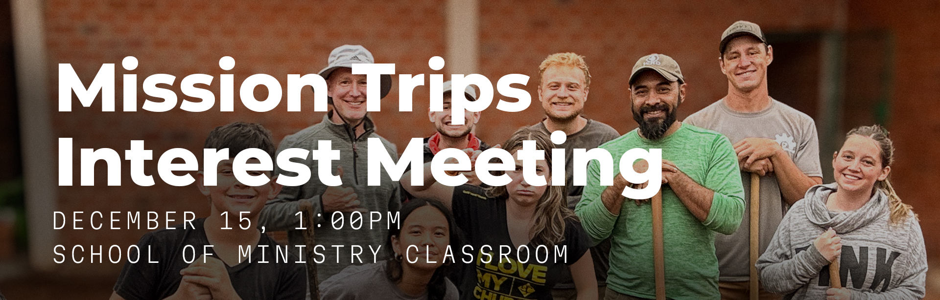 Mission Trips Interest Meeting